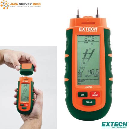 extech moisture meter mo230|extech pinless moisture meter.